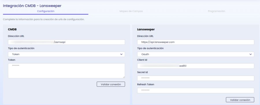 integracion cmdb lansweeper