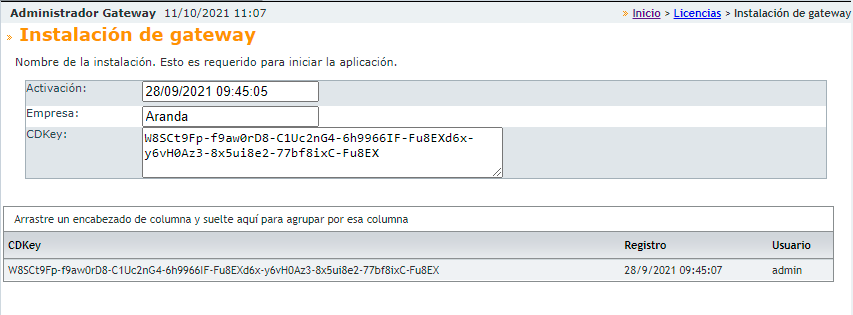 Licenciamiento AVS